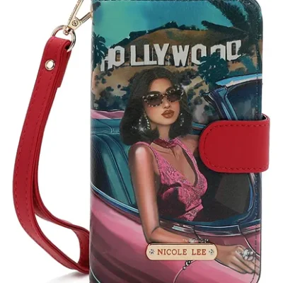 NL SIGNATURE PHONE CASE AND WALLET WRISTLET