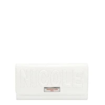 EMBOSSED LOGO TRIFOLD WALLET