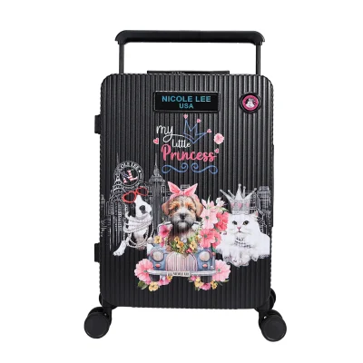 20″ RIBBED CARRY-ON SUITCASE