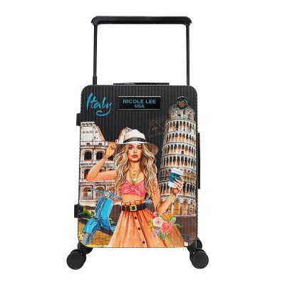 20″ RIBBED CARRY-ON SUITCASE