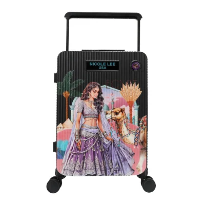 20″ RIBBED CARRY-ON SUITCASE