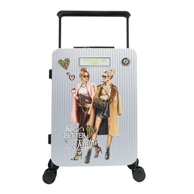 20″ RIBBED CARRY-ON SUITCASE