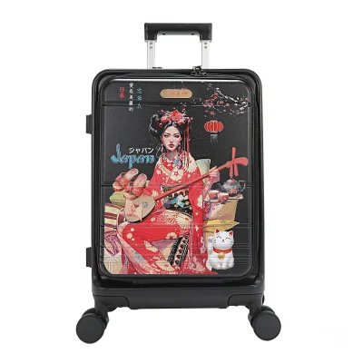 20″ STRIPE CARRY-ON SUITCASE