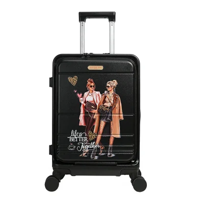 20″ STRIPE CARRY-ON SUITCASE