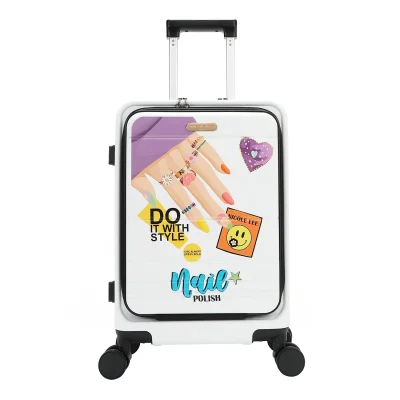 20″ STRIPE CARRY-ON SUITCASE