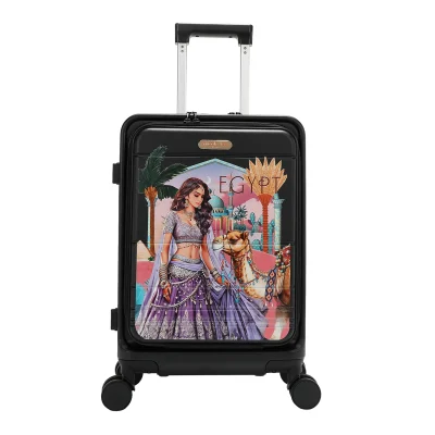 20″ STRIPE CARRY-ON SUITCASE
