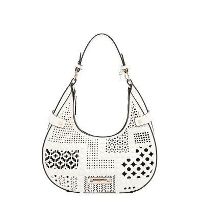 GEOMETRIC CUTOUT SHOULDER BAG