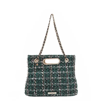 TWEED CLUTCH BAG